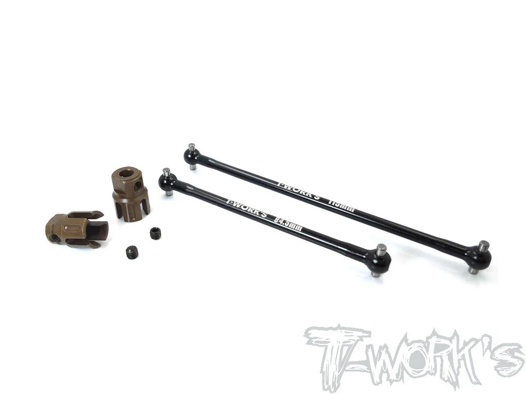 T-Work's Cardans Central + Noix Aluminium RC8 B3.1 TO-264-RC8