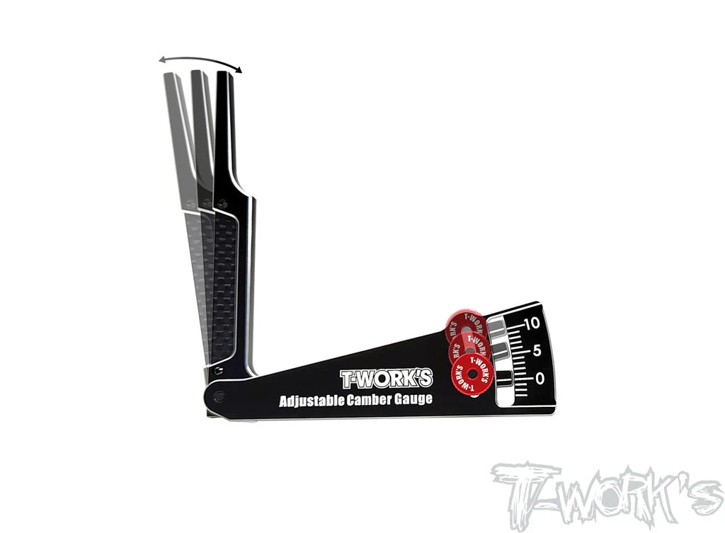 T-Work's Equerre de Carrossage Aluminium 1/8 et 1/10 TT-108 - Image 2