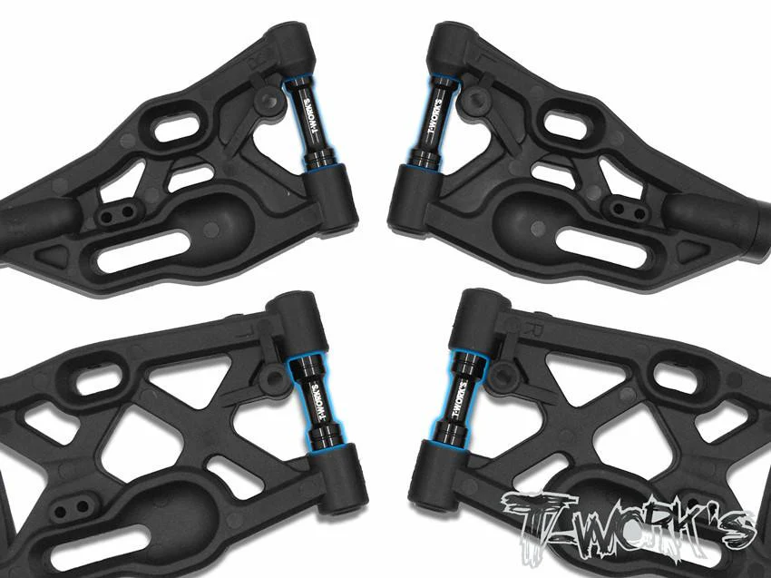 T-Work's Renfort Axe de Triangle Avant et Arrière (x4) RC8 B3.1 TO-197-RC8 - Image 2