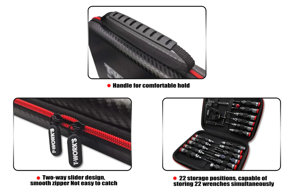 T-Work's Boite à Outils "Hardcase" Carbone TT-075-A-L - Image 3
