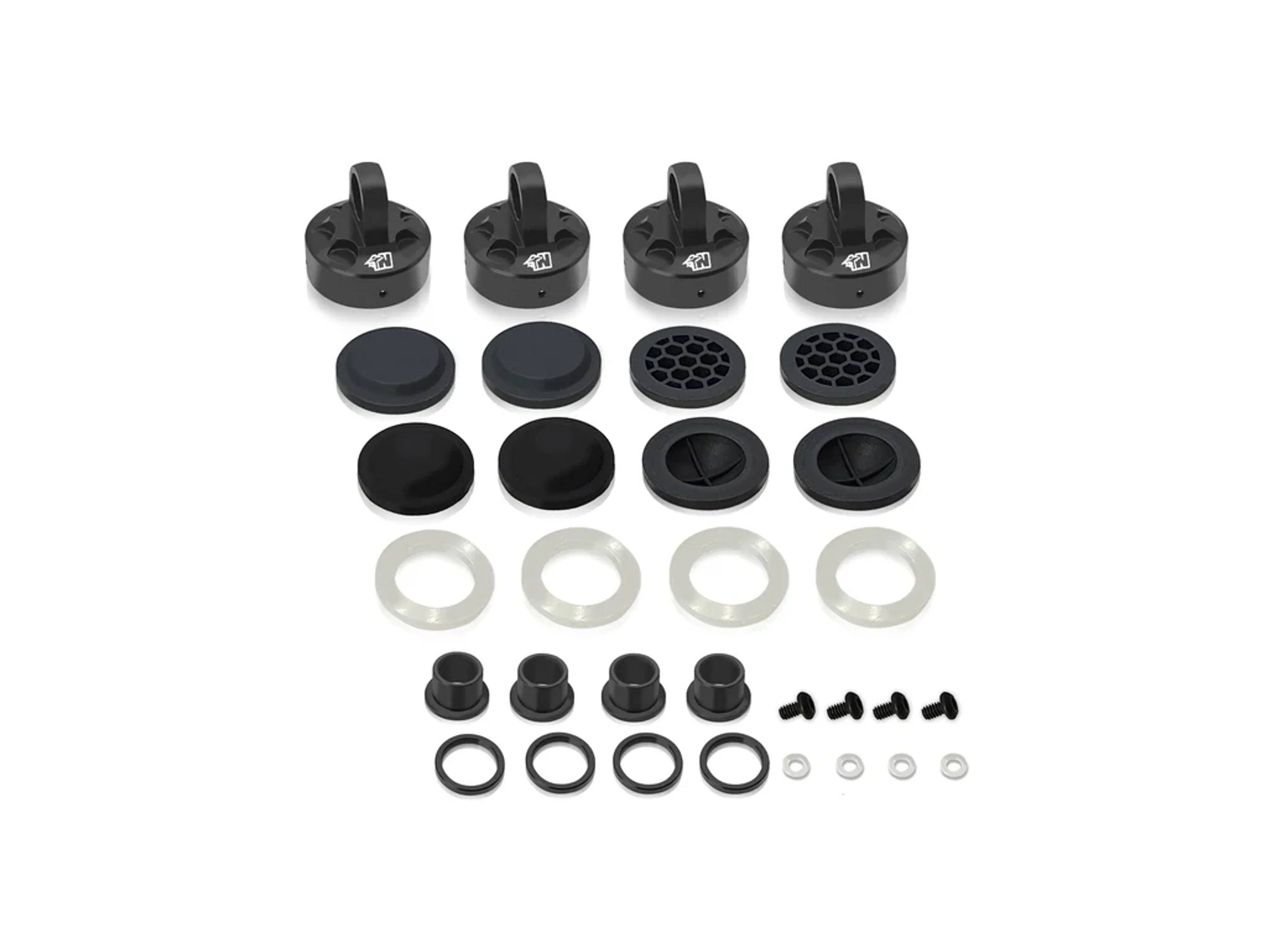 T-Work's Bouchon d'amortisseur + Membrane Pro V2 (x4) MBX8 TO-343-M