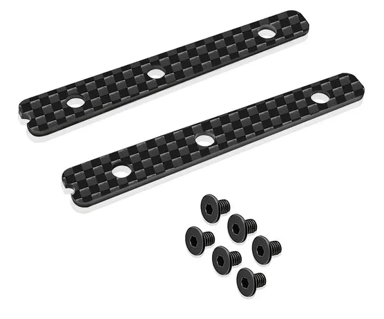 T-Work's Platine carbone pour renfort de châssis arrière (x2) MP11 TO-354-A-1