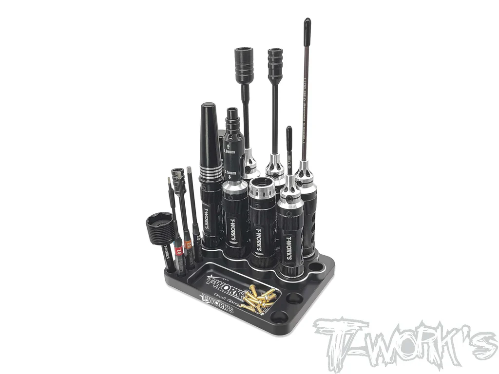 T-Work's Stand porte outils Alu Aimanté Noir TT-120-E - Image 4