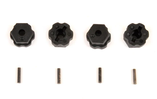 T2M Hexagones de roues + Axes (x4) Pirate XTS T4941/21