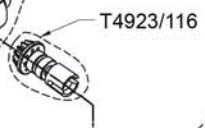 T2m Pignon attaque diff. AV T4923/116