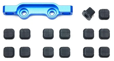 Tamiya Cale de Suspension Arrière Aluminium (15Pcs) TD4 Super Avante TD4 22038