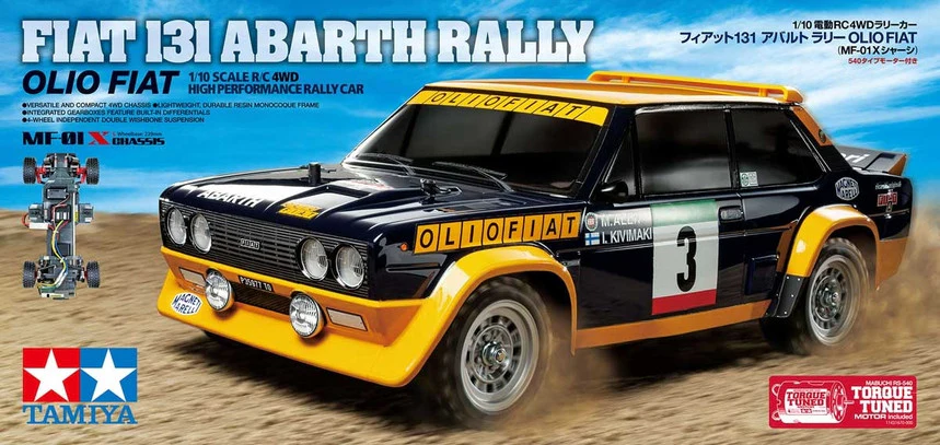 Tamiya MF-01X Fiat 131 Abarth Rally KIT 47494 - Image 2