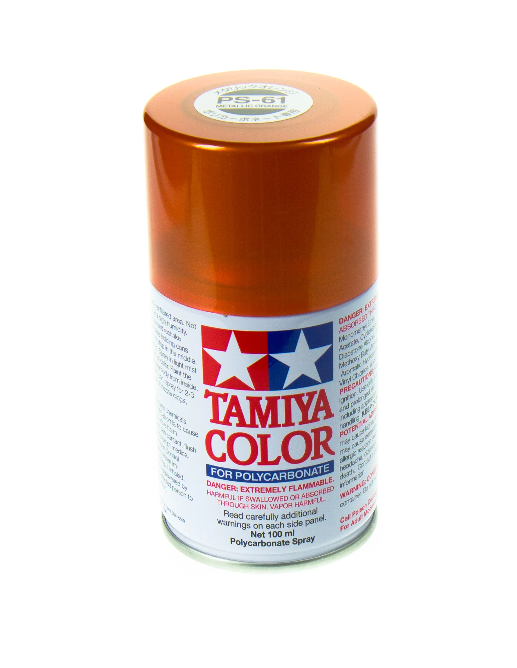 Tamiya Peinture Lexan Orange Metal PS-61 86061