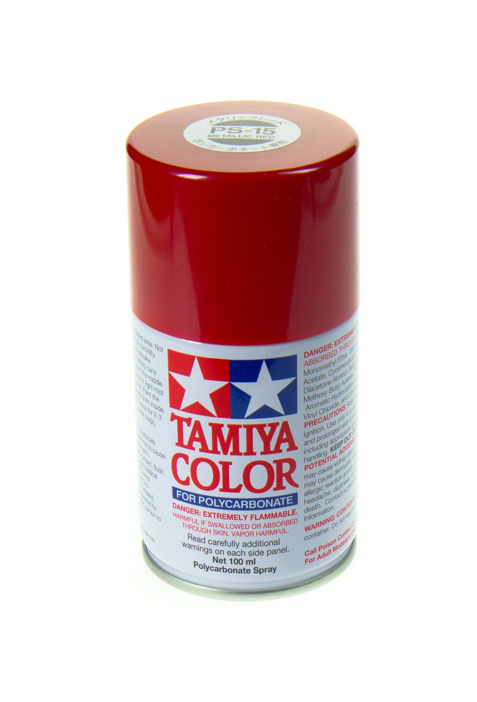 Tamiya Peinture Lexan Rouge Métallisé PS-15 86015