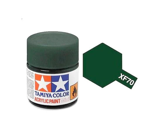 Tamiya Peinture Mini XF70 Vert Foncé Mat 81770