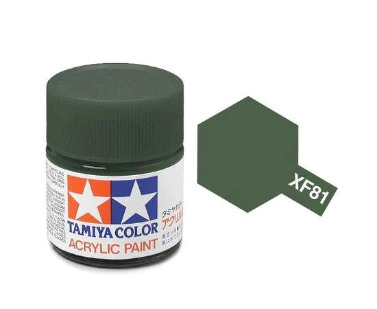 Tamiya Peinture Mini XF81 Vert Foncé RAF Mat 81781