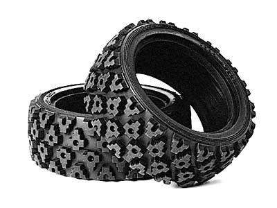 Tamiya Pneus rally block 26mm (x2) 50476
