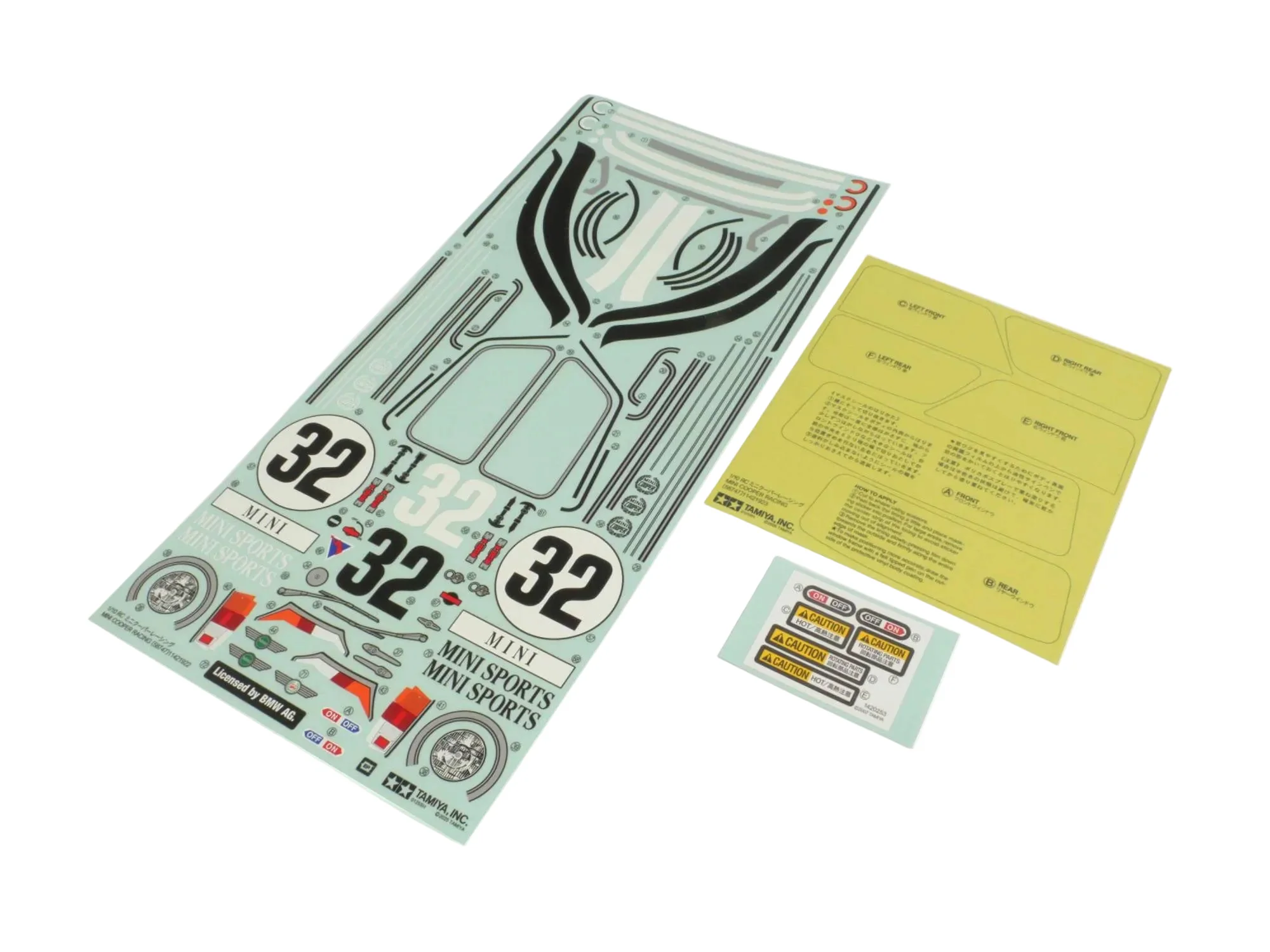 Tamiya Sticker Mini Cooper 9490156