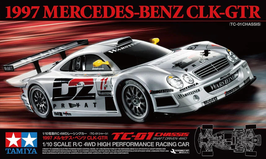 Tamiya TC-01 Mercedes-Benz CLK-GTR KIT 58731 - Image 3