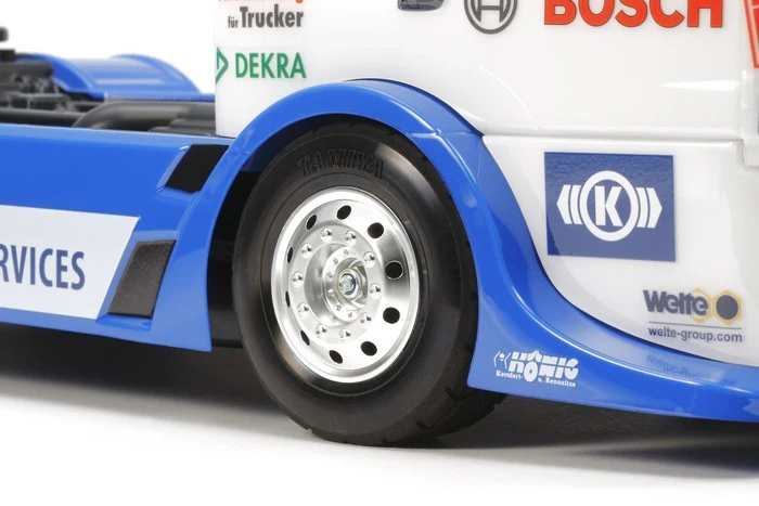 Tamiya TT-01E Camion MAN TGS Team Hahn Racing KIT 58632 - Image 5