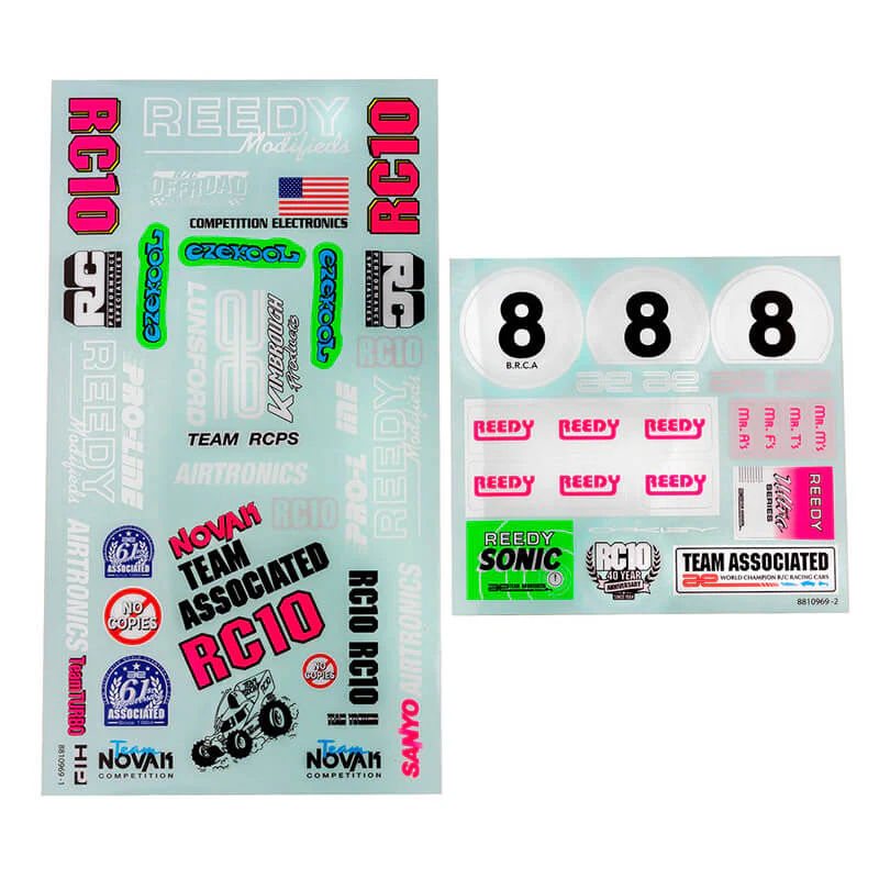 Team Associated Stickers RC10 Brian Kinwald 6757