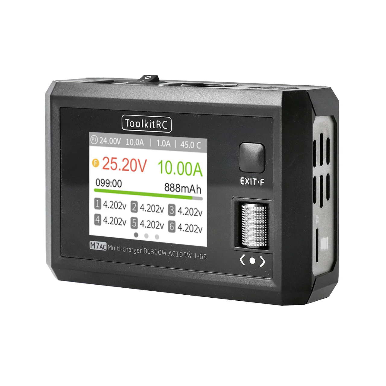ToolkitRC Chargeur M7AC 1-6S 15A 300W AC/DC 12200