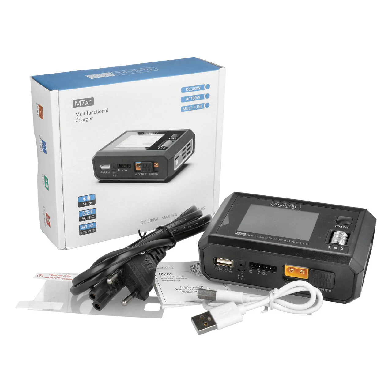 ToolkitRC Chargeur M7AC 1-6S 15A 300W AC/DC 12200 - Image 4