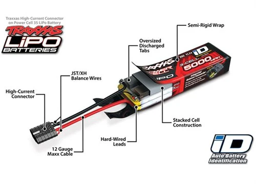 Traxxas Accu lipo ID 11.1V 25C 5000mah 2872X - Image 4