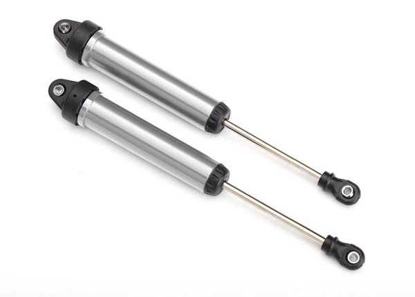 Traxxas Amortisseurs Arrière GTR 160mm Alu Non-filetés Argent (x2) 8461