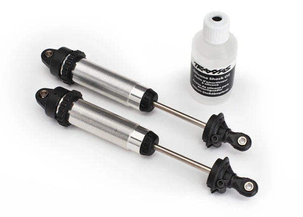 Traxxas Amortisseurs Avant GTR 134mm Alu Argent (x2) 8450