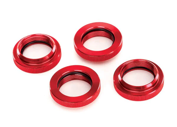 Traxxas Bague d'amortisseur réglabe GTX Alu Rouge (x4) 7767R