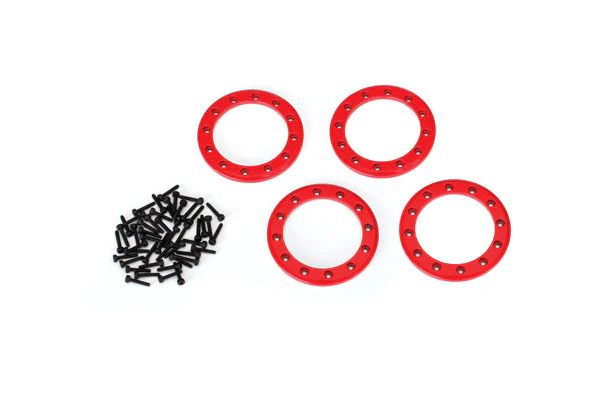Traxxas Beadlock 1.9 Rouge Alu (x4) 8169R