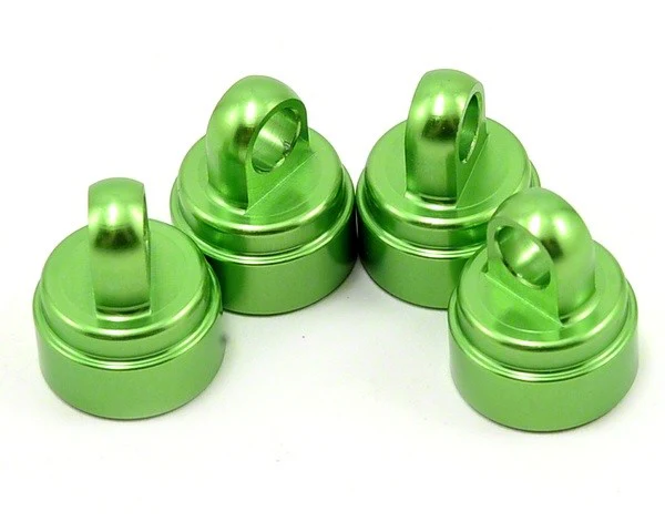 Traxxas Bouchon d'amortisseur Alu Vert (x4) 3767G