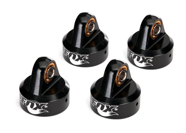 Traxxas Bouchon d'Amortisseur GTR Alu Noir FOX (x4) 8456
