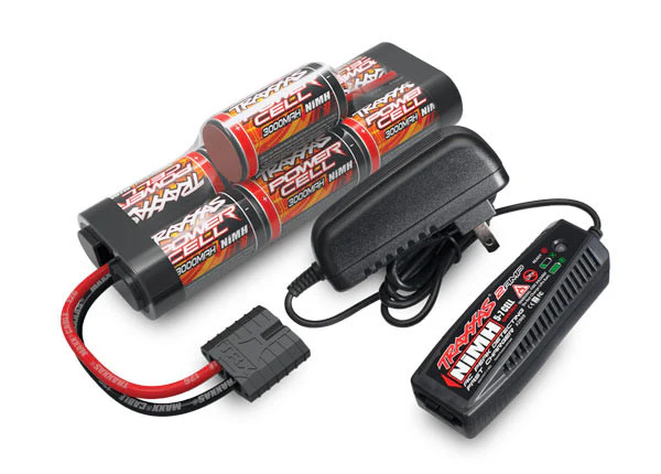 Traxxas Chargeur 2A + Ni-Mh 8.4V 3000mAh hump 2984G