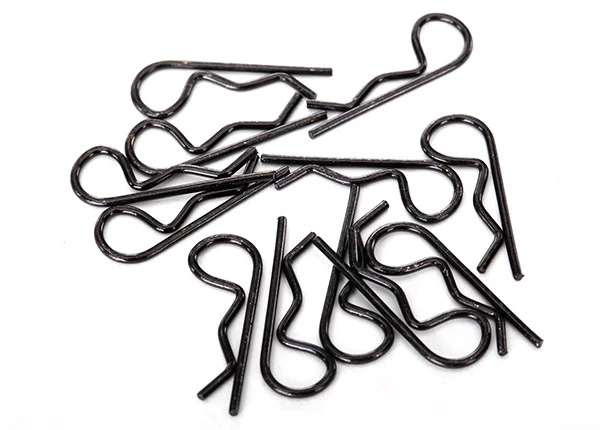 Traxxas Clips de Carrosserie standard Noir (x12) 1834A