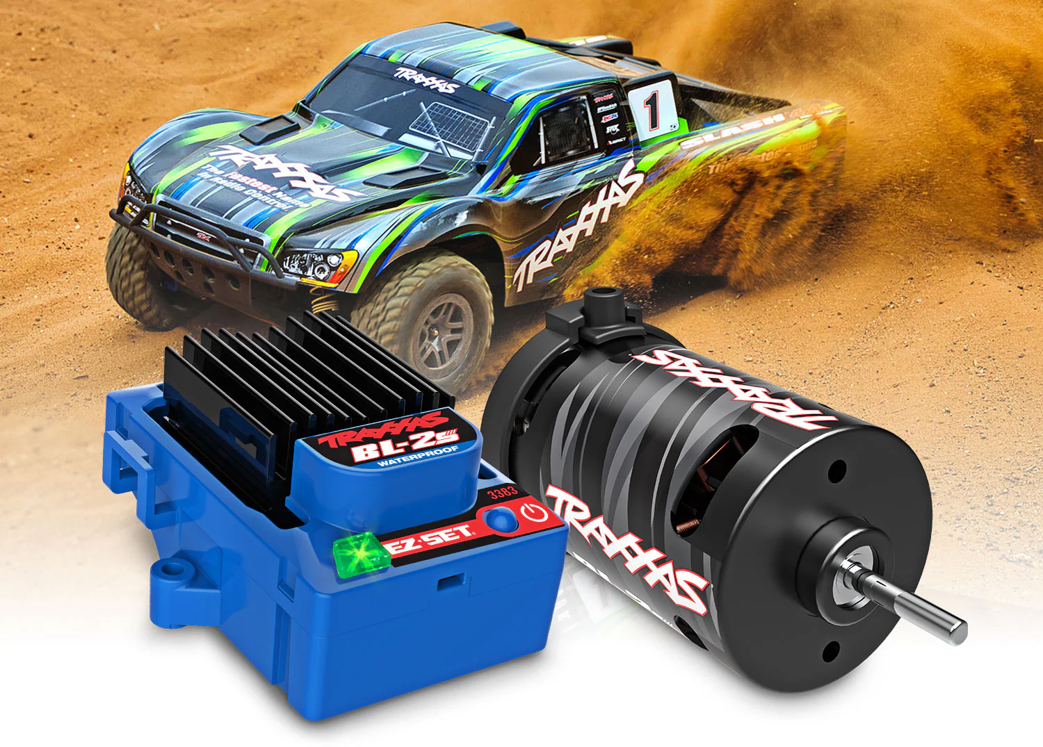 Traxxas Combo Brushless BL-2S + Moteur 3300KV 3382 - Image 6