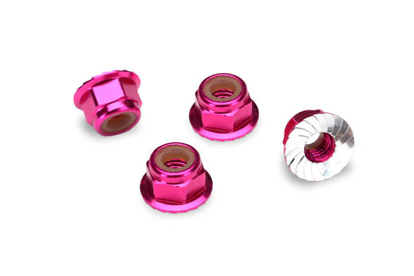 Traxxas Ecrous nylstop 4mm alu Violet (x4) 1747P