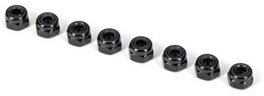 Traxxas Ecrous Nylstop Noir M3 (x8) 2745X