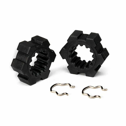 Traxxas Hexagone de roue noir (x2) Funco 7756-BLK