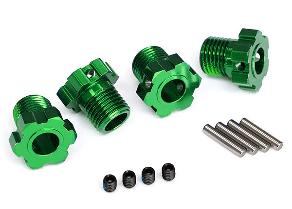 Traxxas Hexagones de Roue 17mm Vert (x4) 8654G