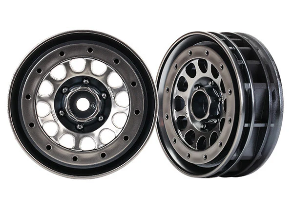 Traxxas Jantes Noir chromées Method 105 1.9 (x2) 8173