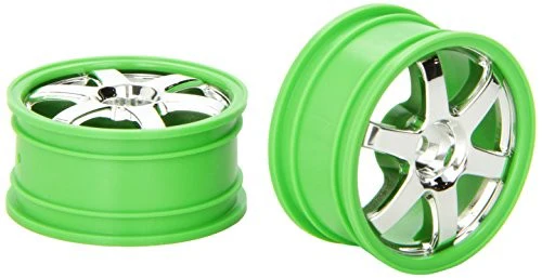 Traxxas Jantes Volk Racing TE37 Verte Chrome (x2) 7374