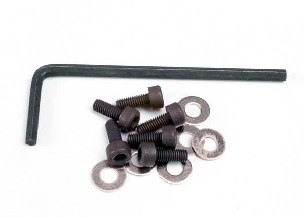 Traxxas Kit visserie Vis 3x8 (x6) + Rondelle (x6) + Clé 1552