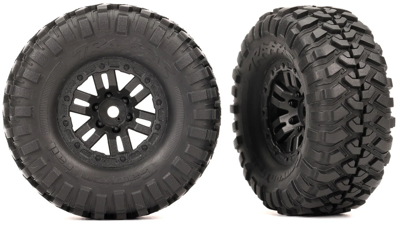 Traxxas Pneu Canyon Trail 2.2x1.0" + Jante Noir (x2) Defender TRX-4M 9773