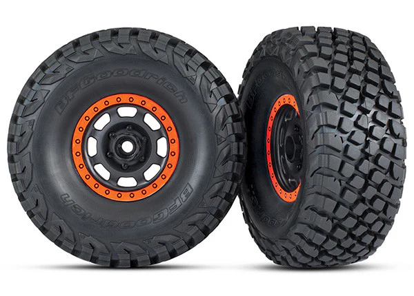 Traxxas Pneus BFGoodrich Baja KR3 + Jantes UDR Orange (x2) 8472