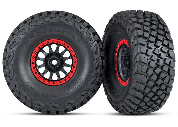 Traxxas Pneus BFGoodrich Baja KR3 + Jantes UDR Rouge (x2) 8474