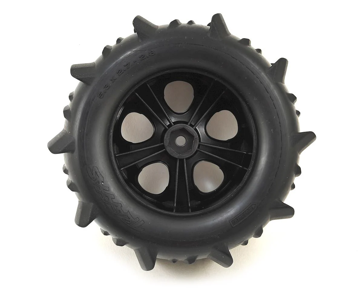 Traxxas Pneus Paddle 2.8 + Jantes All Star Black Chrome (x2) 3689 - Image 2