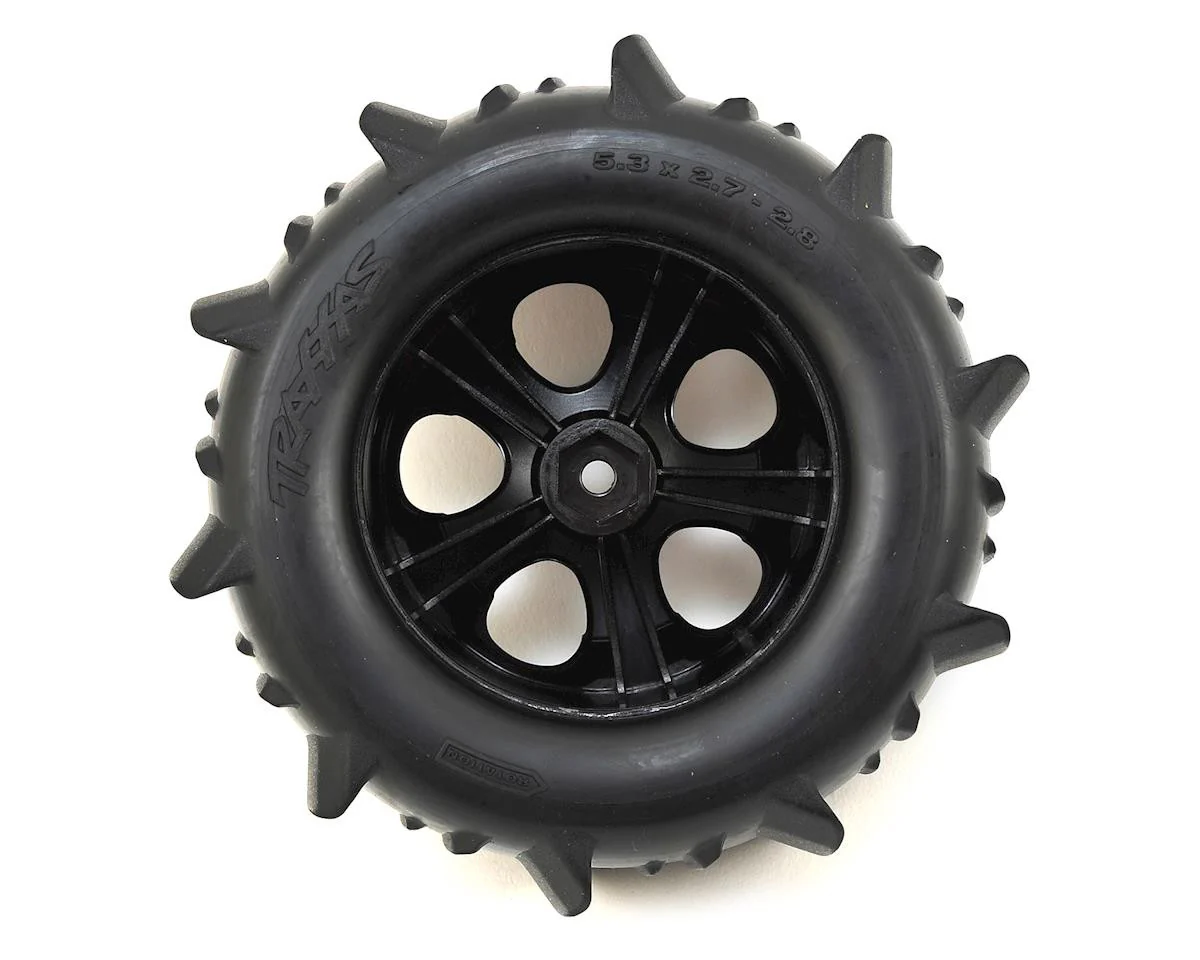 Traxxas Pneus Paddle 2.8 + Jantes All Star Black Chrome (x2) 4175 - Image 2