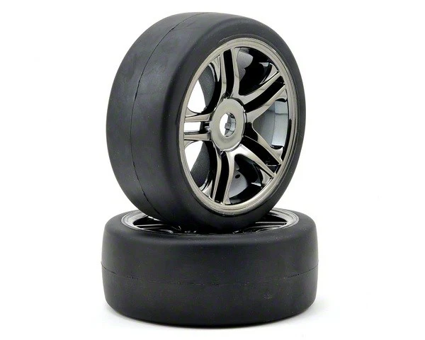 Traxxas Pneus Slick + Jantes avant XO-1 (x2) 6479