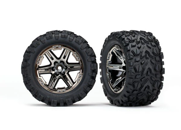 Traxxas Pneus Talon 2.8 + Jantes RXT Noir Chrome (x2) 6773X