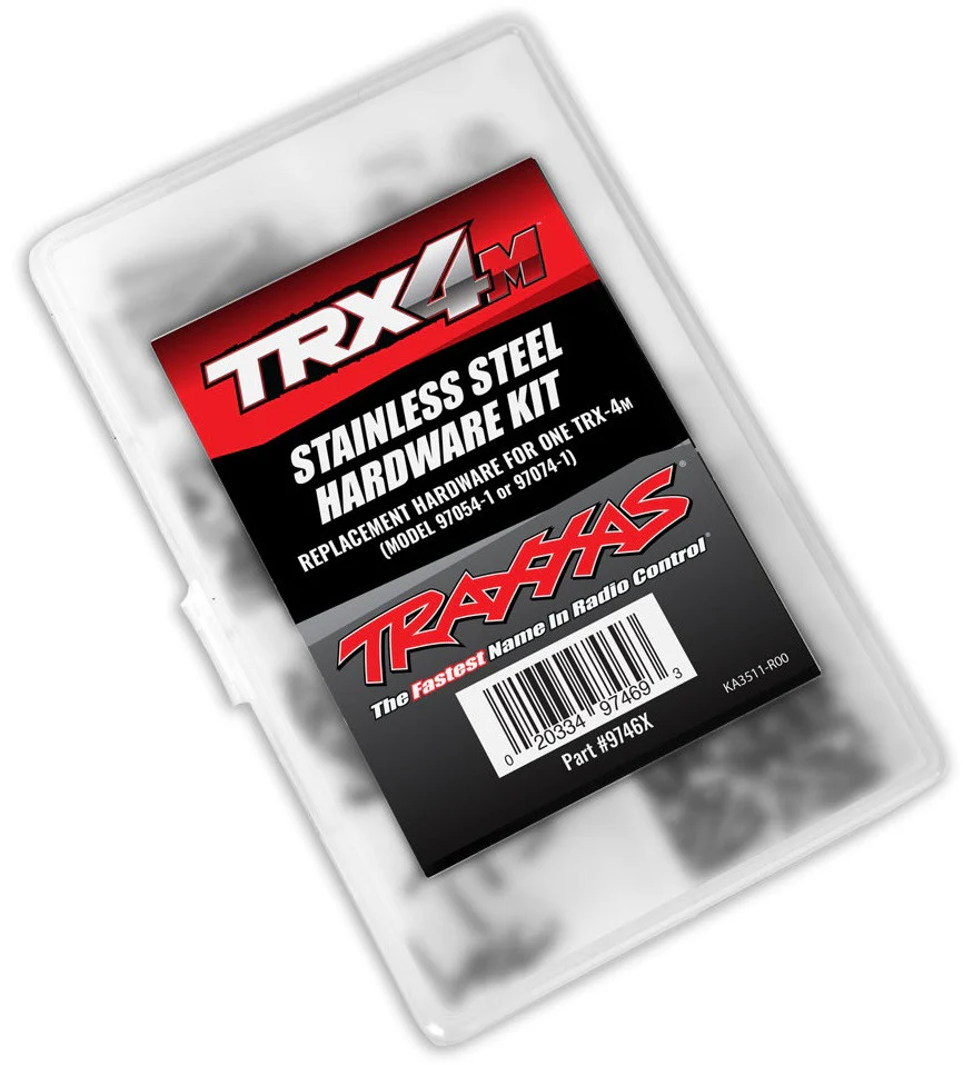 Traxxas Kit Visserie complet acier Inoxydable TRX-4M 9746X
