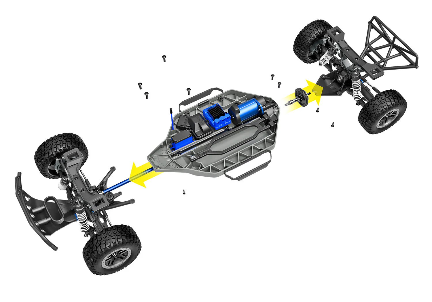 Traxxas Slash 4x4 VXL HD Clipless TSM RTR 68386-4 - Image 10