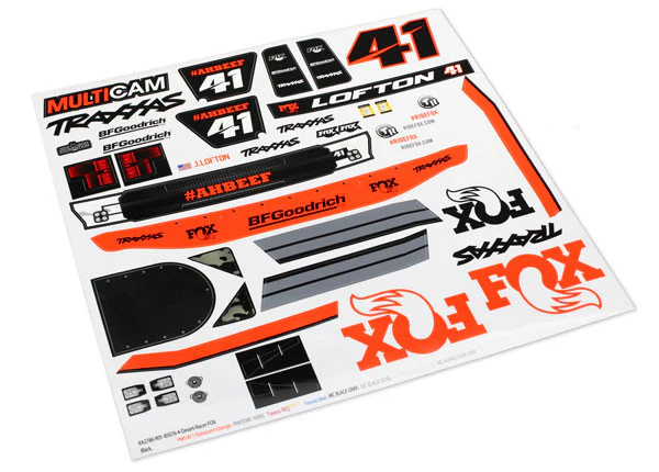 Traxxas Stickers "Fox Edition" Unlimited Desert Racer 8515