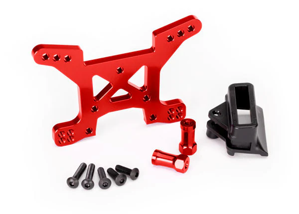Traxxas Support Amortisseurs Alu Avant Rouge 6739R